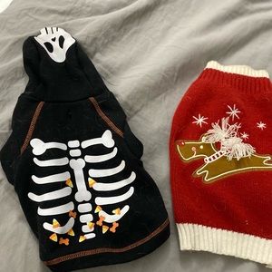 Holiday pet sweaters
